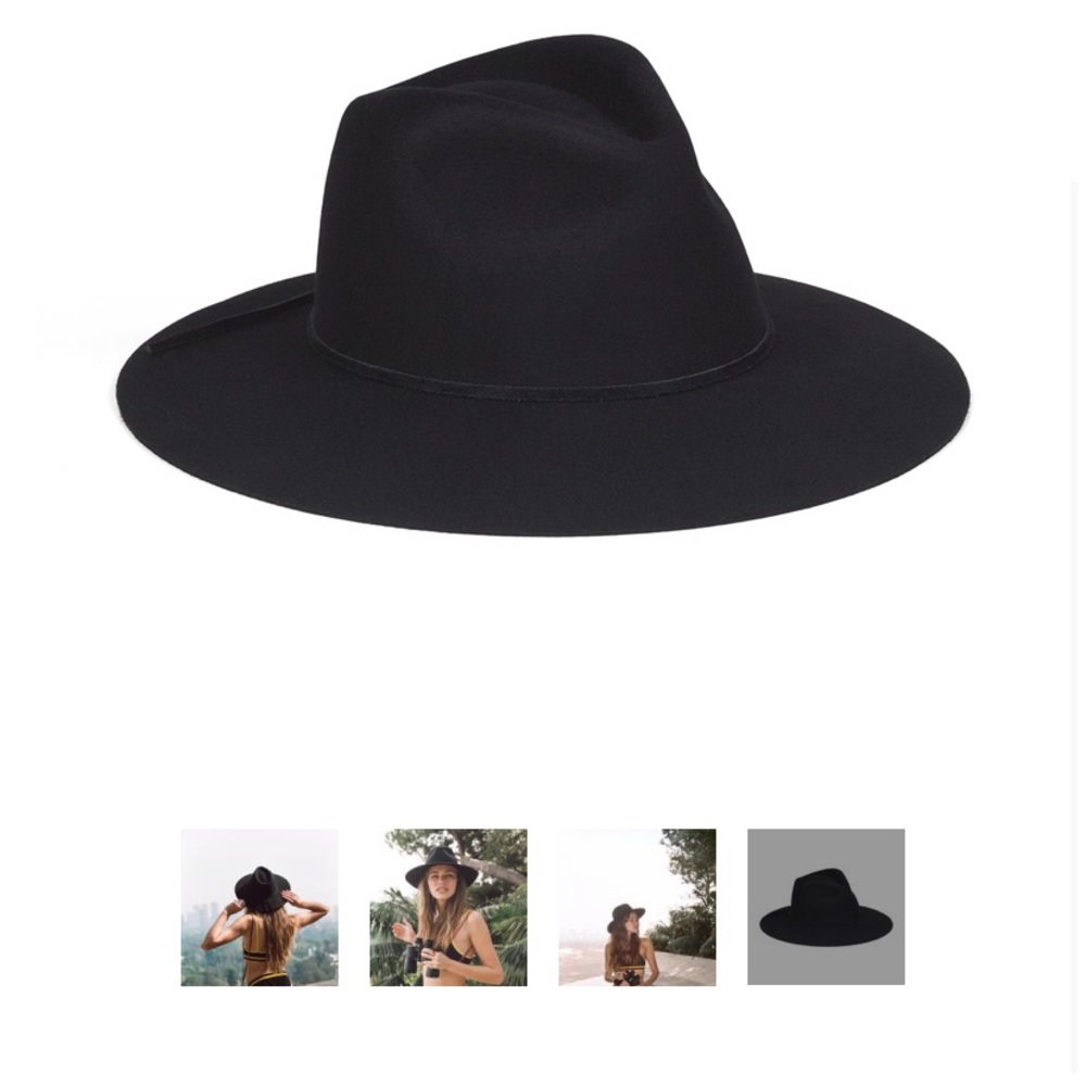 Lack of color black Paco hat